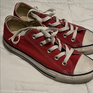 Classic Red Canvas Sneakers